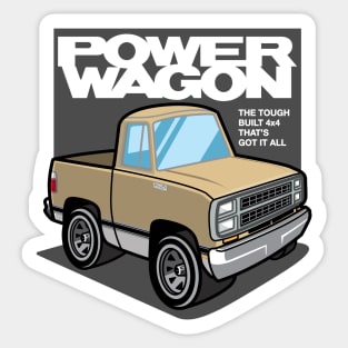 Cashmere - Power Wagon (1980 - White-Based) Sticker